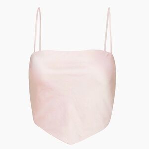 Aritzia Sunday Best Light Pink Elektra Satin Camisole